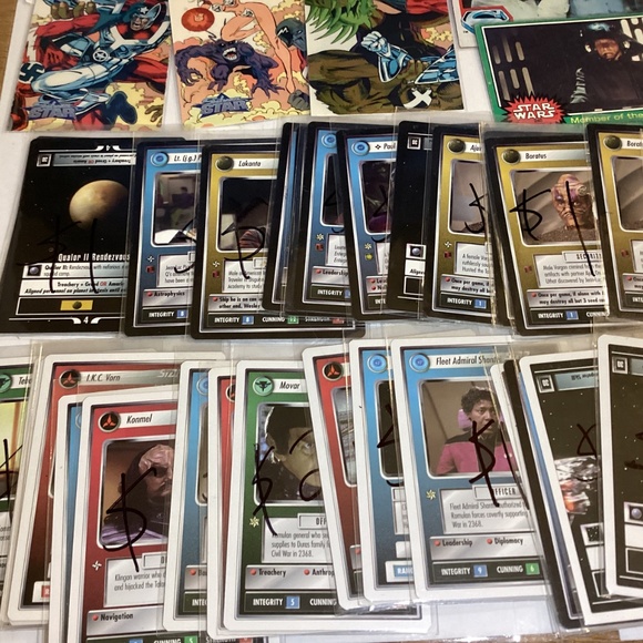 77 CCG and TCG cards lot with Star Trek marvel street fighter and more 55 Star T - Picture 12 of 15